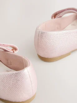 Next Wide Fit (G) Mary Jane Touch Fastening Occasion Shoes Pink