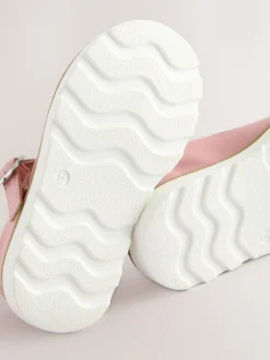 New Next Wide Fit (G) T-Bar Shoes Pink