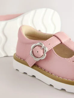 New Next Wide Fit (G) T-Bar Shoes Pink