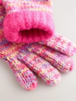 Next Pink/Blue Beanie Gloves And Snood Set (3-13yrs)^ Hats, Gloves & Scarves
