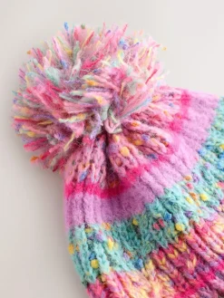 Next Pink/Blue Beanie Gloves And Snood Set (3-13yrs)^ Hats, Gloves & Scarves