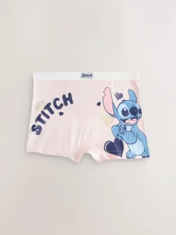 Next Pink/Blue Disney Stitch and Angel Shorts 5 Pack (2-16yrs)^ Underwear