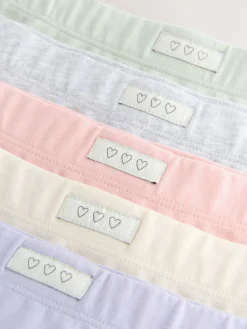 Next Pink/Blue Soft Touch Short Briefs 5 Pack (2-16yrs)^ Underwear