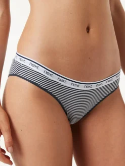 Next Bikini Cotton Logo Knickers 4 Pack^Women Panties|All Lingerie