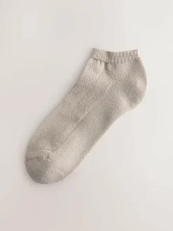 Discount Next Cushion Sole Trainer Socks 4 Pack Pink/Blue/Neutral