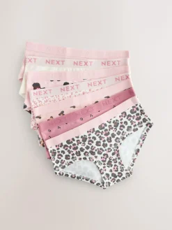 New Next Pink/Cream Hipsters Briefs 7 Pack (2-16yrs)