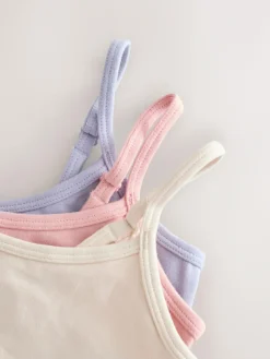 Next Pink/Cream Soft Touch Strappy Crop Top (5-16yrs)^ Bras & Crop Tops