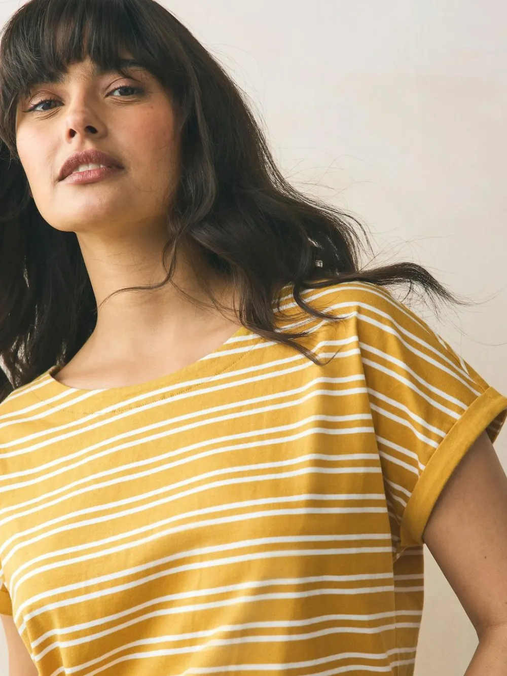 Sale Next Cap Sleeve T-Shirts 5 Pack Pink/Green/White/Yellow Stripe/ Palm Print