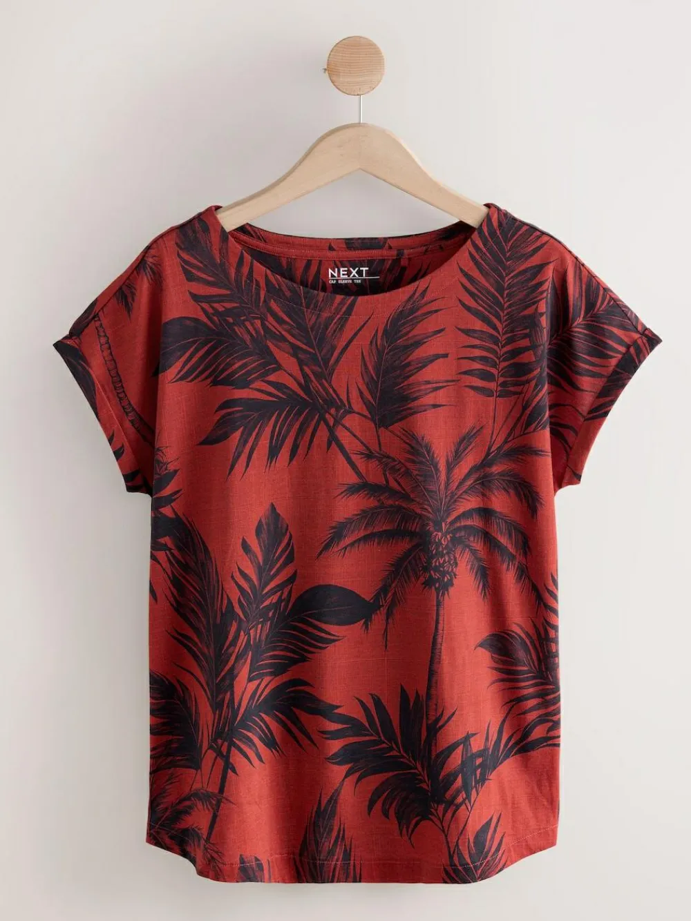 Sale Next Cap Sleeve T-Shirts 5 Pack Pink/Green/White/Yellow Stripe/ Palm Print