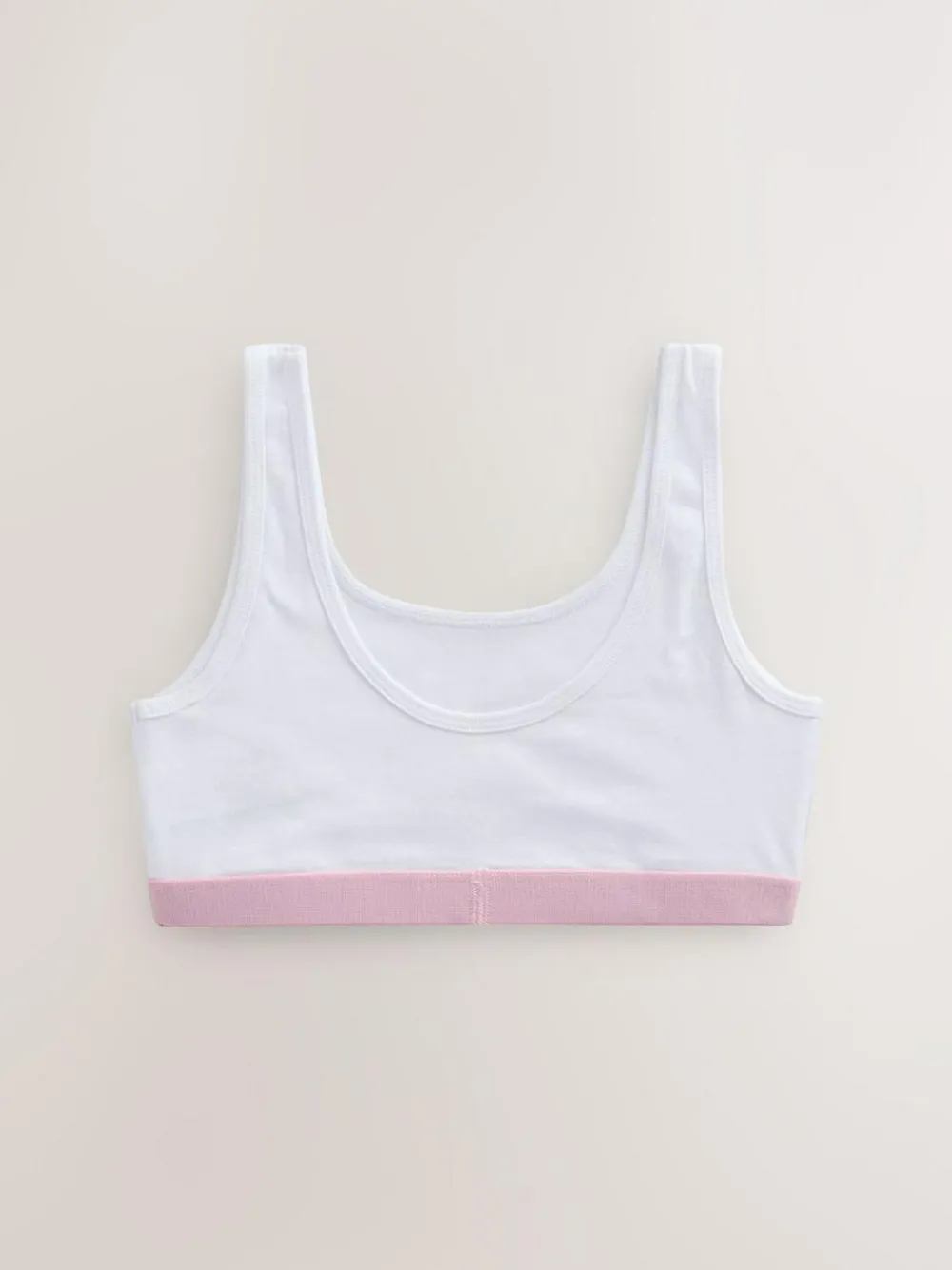Next Pink/Grey Scoop Crop Tops 3 Pack (5-16yrs)^ Underwear|Bras & Crop Tops