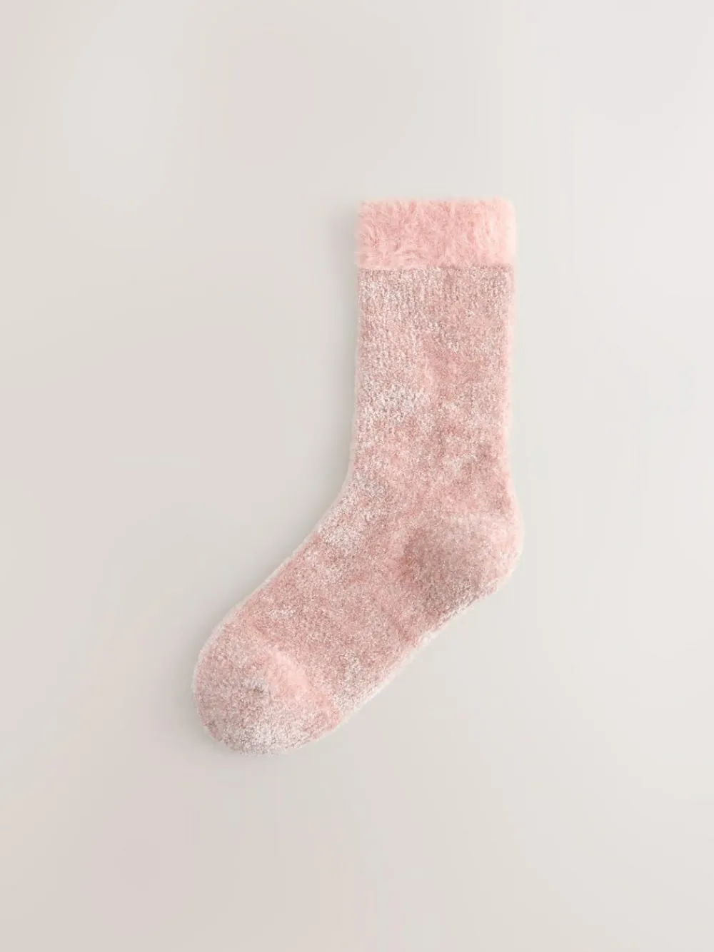 Best Next Velvet Cosy Socks 2 Pack Pink/Grey Sparkle