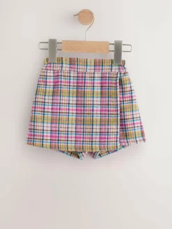 New Next Pink/Mink Check Skirt and Tights Set (3mths-7yrs)