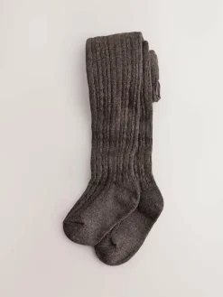 New Next Pink/Mink Check Skirt and Tights Set (3mths-7yrs)