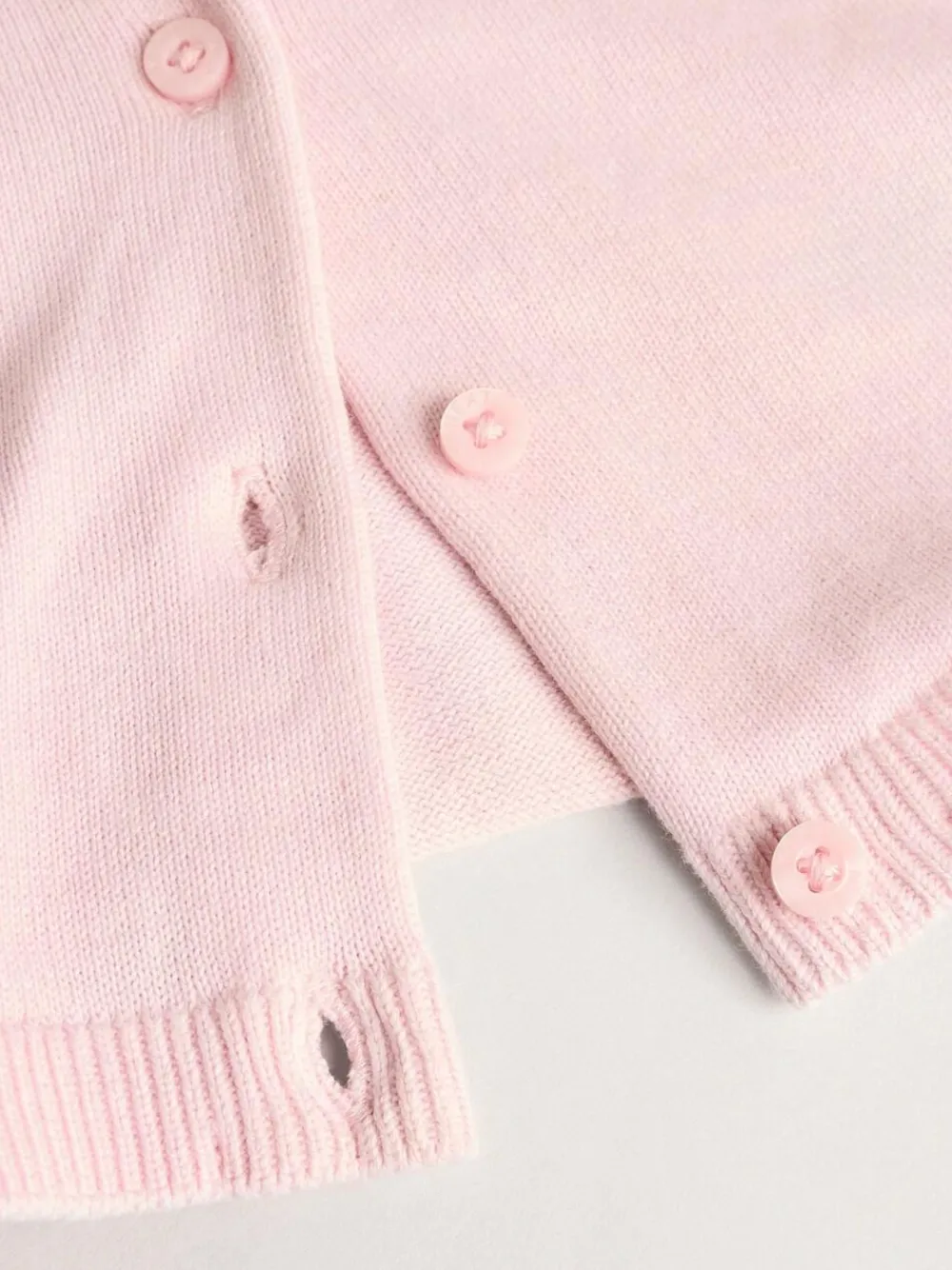 Best Next Pink/Neutral 100% Cotton Cardigans 2 Pack (0mths-3yrs)