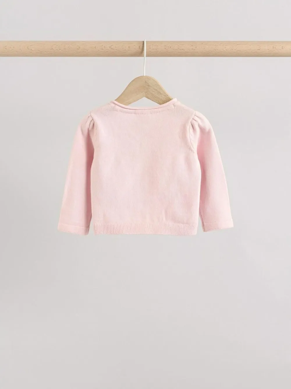 Best Next Pink/Neutral 100% Cotton Cardigans 2 Pack (0mths-3yrs)