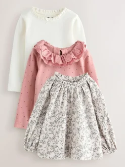 Next Long Sleeve Embroidered Tops (3mths-7yrs)^ T-Shirts