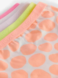 Best Next Short Briefs 5 Pack (2-16yrs) Pink/Orange