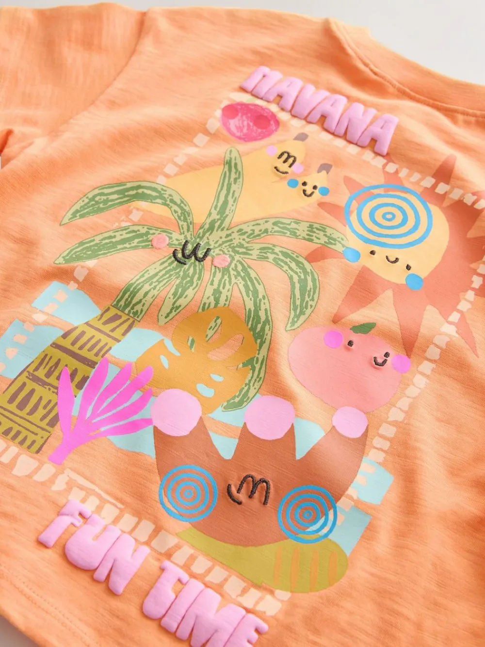 New Next Top & Cycle Shorts Set 2 Pack (3mths-7yrs) Pink/Orange