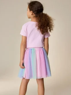 Sale Next Pull On Mesh Skirt (3-16yrs) Pink/Rainbow