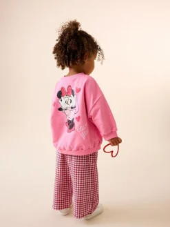 Discount Next Pink/Red Disney Minnie Mouse Long Sleeve Top and Trousers Set (3mths-7yrs)