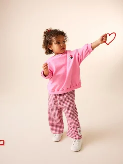 Discount Next Pink/Red Disney Minnie Mouse Long Sleeve Top and Trousers Set (3mths-7yrs)