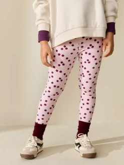 Sale Next Pink/Red Spot Leggings (3-16yrs)