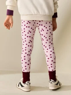 Sale Next Pink/Red Spot Leggings (3-16yrs)