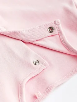 Next Pink/White 5 Pack Baby Sleepsuits (0-2yrs)^ Multipacks|Nightwear