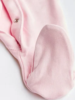 Next Pink/White 5 Pack Baby Sleepsuits (0-2yrs)^ Multipacks|Nightwear