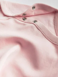 Next Pink/White 5 Pack Essential Short Sleeve Baby Bodysuits^ Bodysuits & Vests|Vests