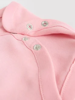 Best Next Pink/White 7 Pack Essential Vest Baby Bodysuits