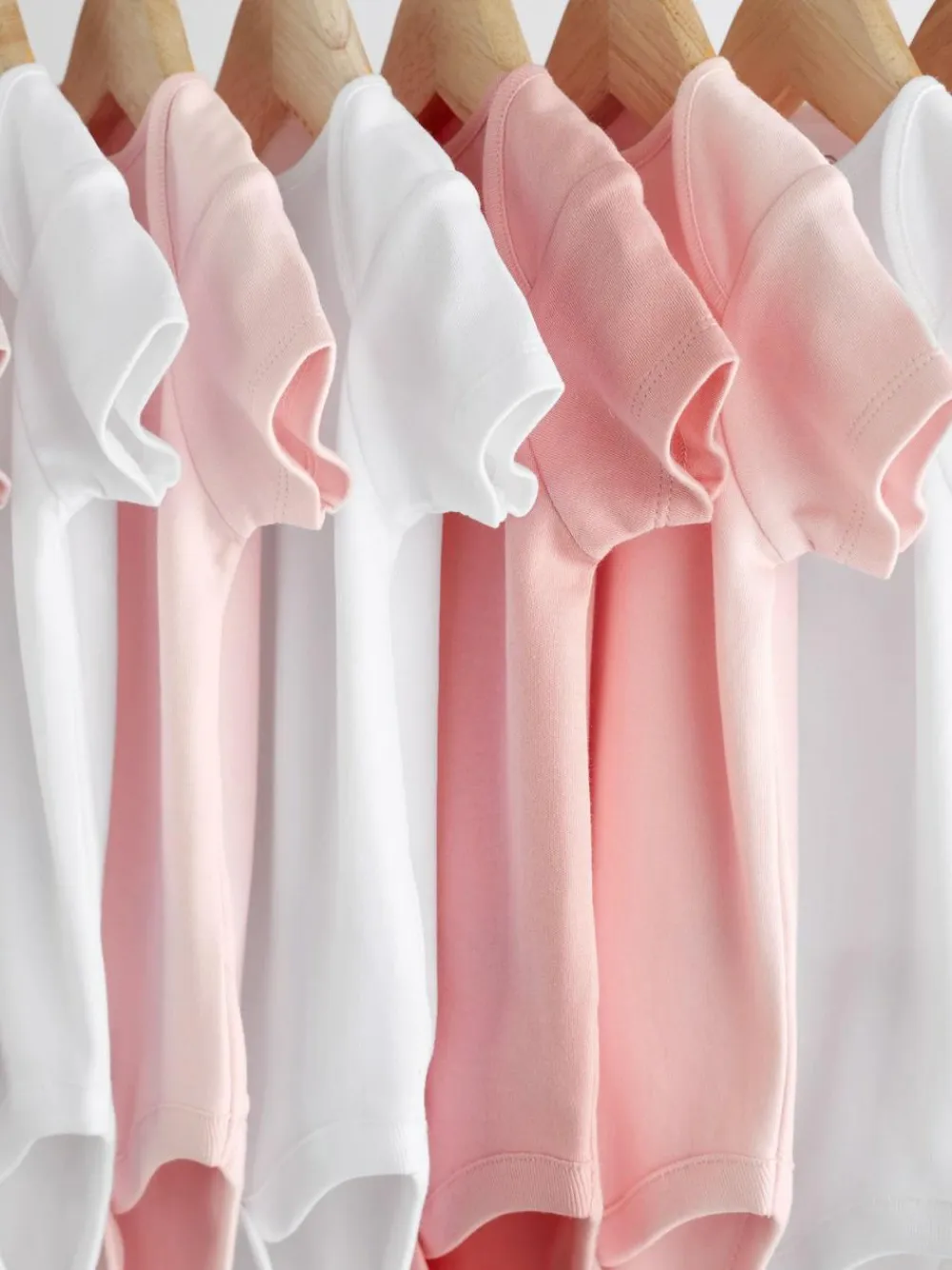 Next Pink/White 10 Pack Essential Short Sleeve Baby Bodysuits^ Bodysuits & Vests|Vests