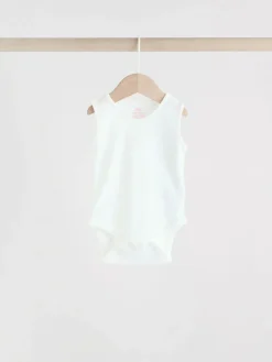 Next Pink/White 5 Pack Essential Vest Baby Bodysuits^ Bodysuits & Vests|Vests