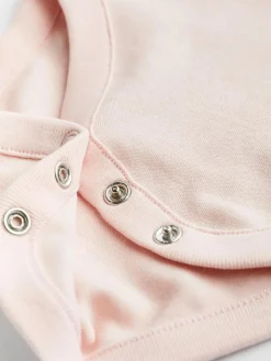 Next Pink/White 5 Pack Essential Long Sleeve Baby Bodysuits^ Multipacks|Bodysuits & Vests