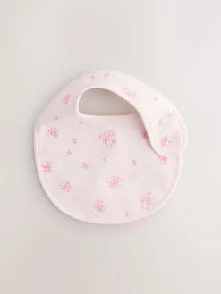 Next Pink/White Baby Bibs 3 Pack^ Bibs|Newborn Accessories