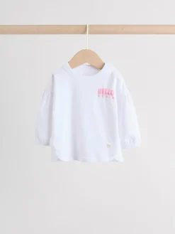 Next Pink/White Baby Jacket, Top and Leggings Set 3 Piece (0mths-2yrs)^ Sets & Coords