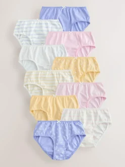 Outlet Next Briefs 10 Pack (1.5-16yrs) Pink/White