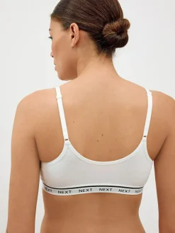 Online Next Maternity Nursing Crop Ultimate Comfort Tops 2 Pack Pink/White