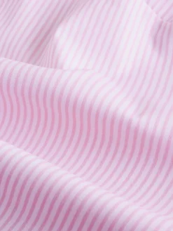 Hot Next Pink/White Stripe Fitted Stretch Essential Long Sleeve Shirt