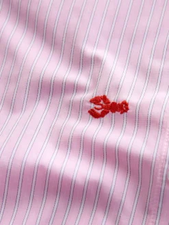 Sale Next Embroidered Long Sleeve Shirt Pink/White Stripe Lobster