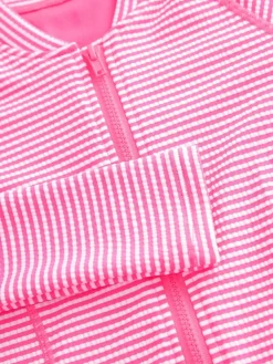 Next Textured Long Sleeve Sunsafe Swimsuit (3-16yrs)^ Swimwear