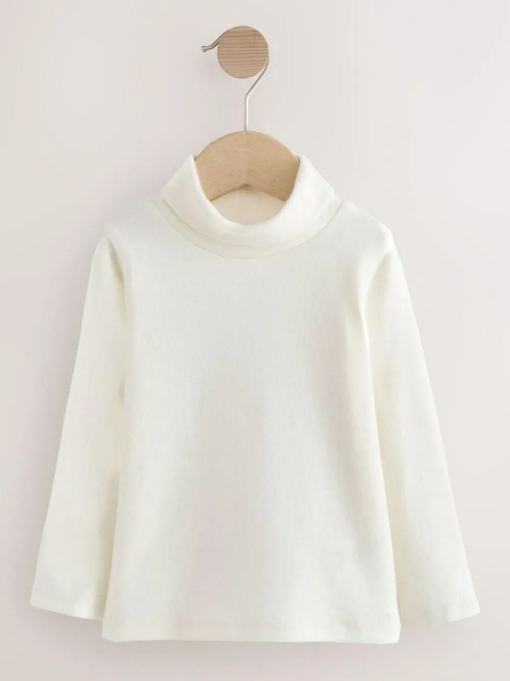 Outlet Next Roll Neck Tops 3 Pack (3mths-7yrs) Pink/White/Blue