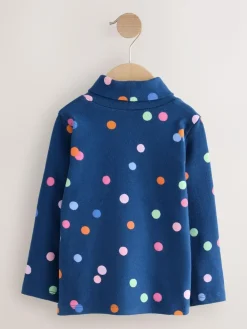 Outlet Next Roll Neck Tops 3 Pack (3mths-7yrs) Pink/White/Blue