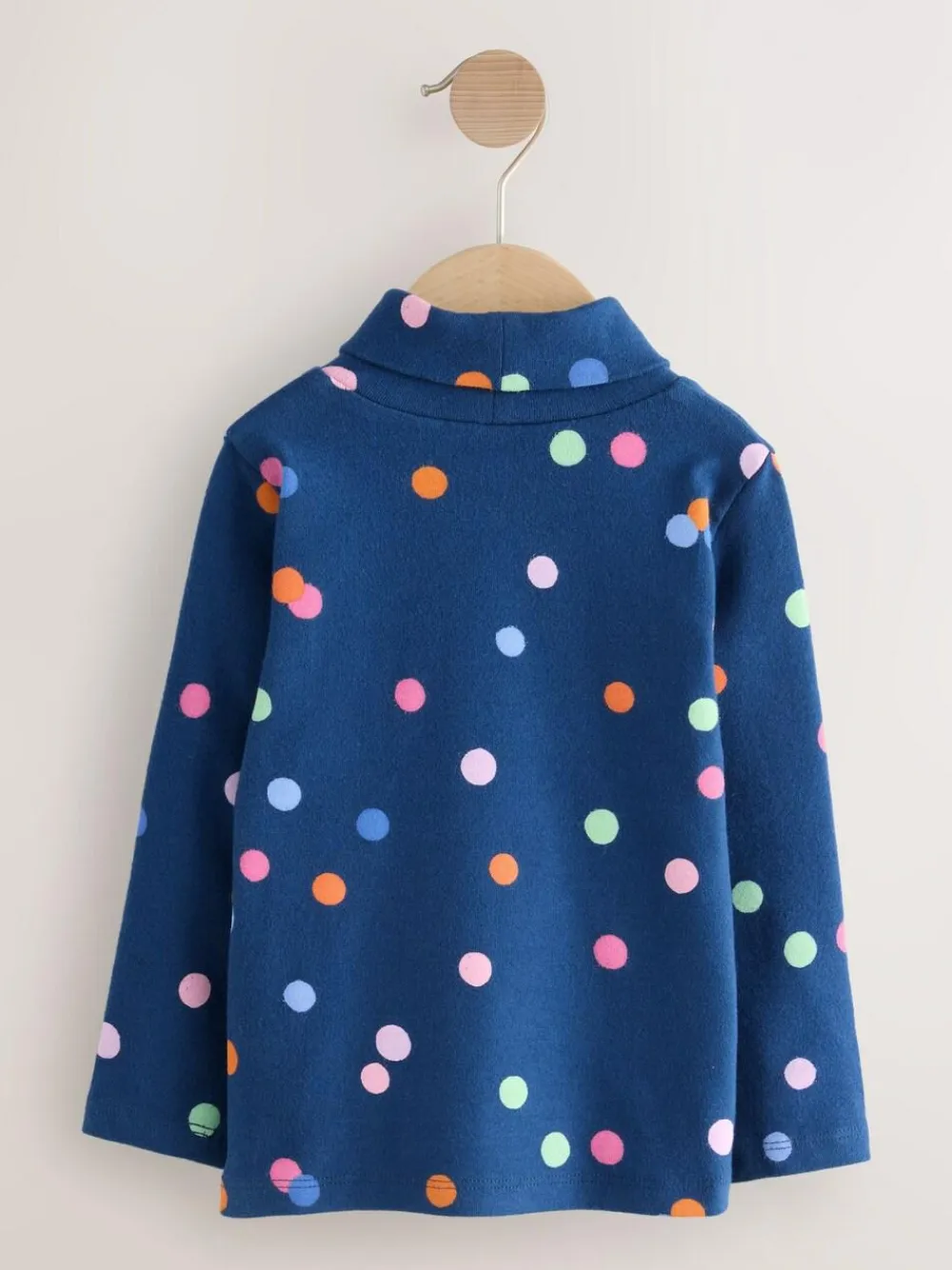 Outlet Next Roll Neck Tops 3 Pack (3mths-7yrs) Pink/White/Blue