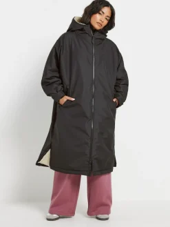 Sale PixieGirl Petite Black Fleece Lined Changing Robe