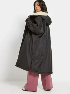 Sale PixieGirl Petite Black Fleece Lined Changing Robe