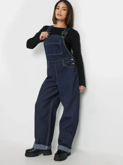 Online PixieGirl Petite Blue Straight Leg Dungarees