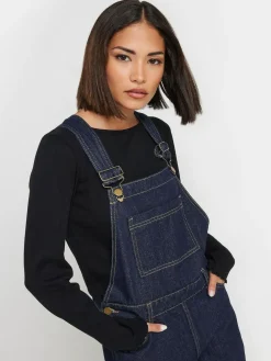 Online PixieGirl Petite Blue Straight Leg Dungarees