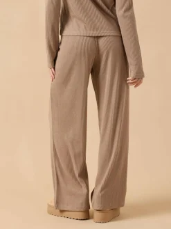 PixieGirl Petite Ribbed Wide Leg Joggers^Women Pyjamas