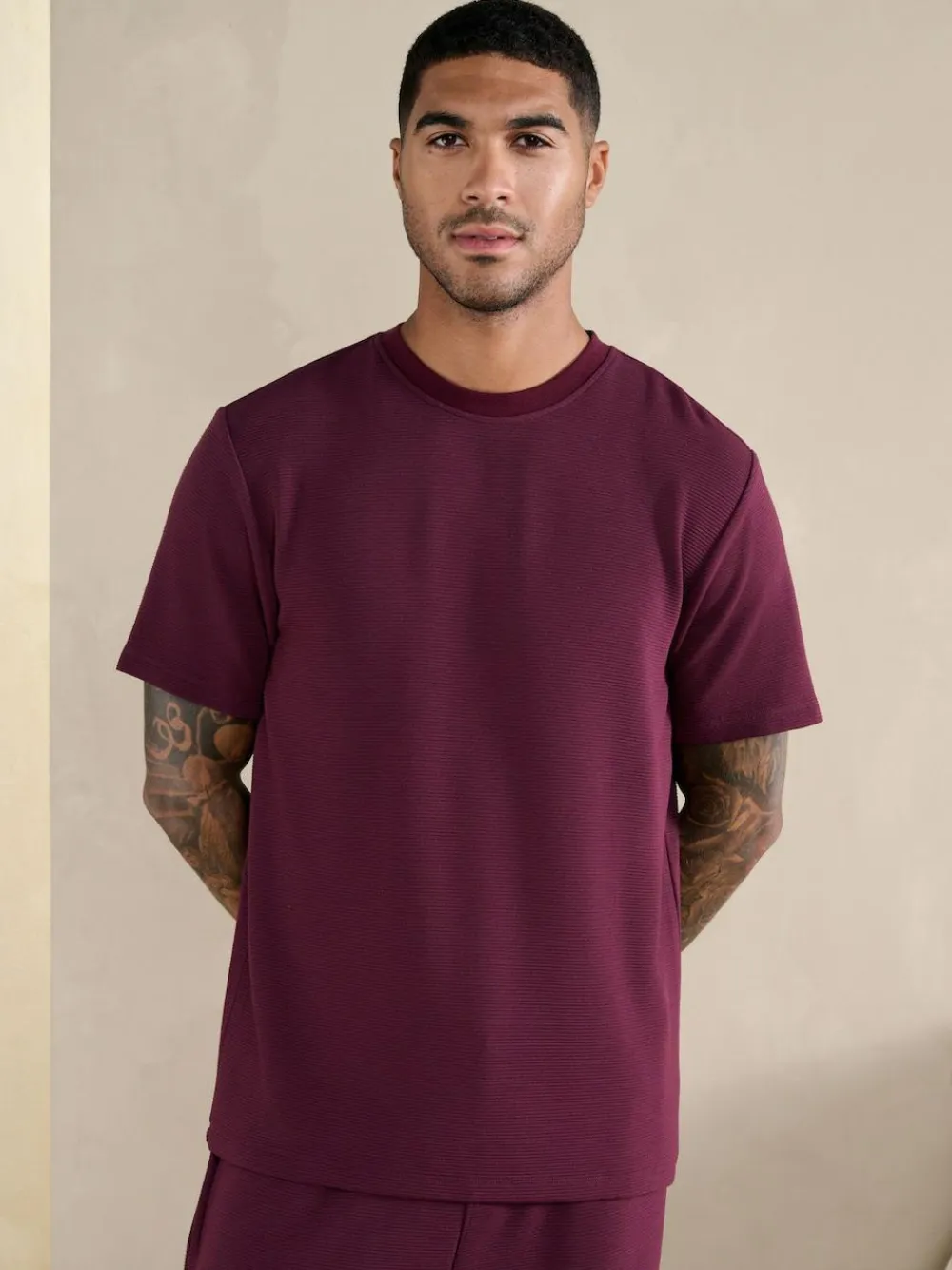 Best Next TENCEL™ Modal Blend Short Sleeve Pyjamas Set Plum Purple